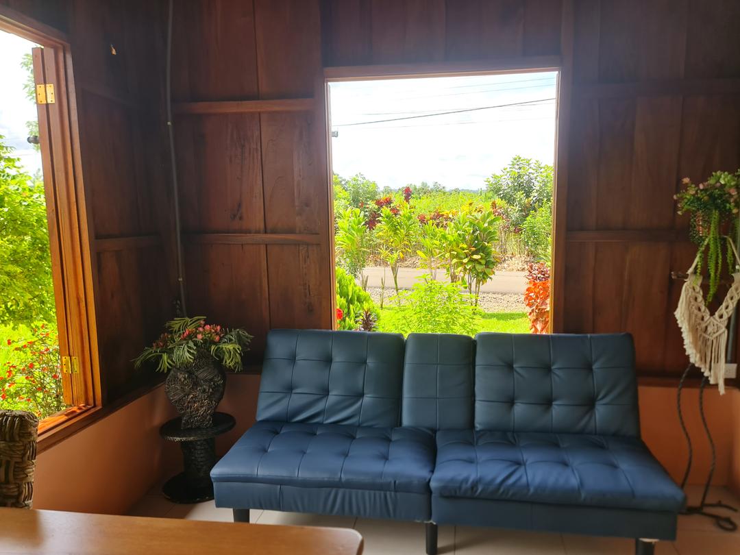 Cabin Eco Container Lush entrance pathway leading guests to the welcoming EcoContainer cabin in La Fortuna.